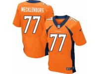 Men's Nike Denver Broncos #77 Karl Mecklenburg Elite Orange Team Color NFL Jersey