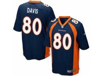 Men's Nike Denver Broncos #80 Vernon Davis Game Navy Blue Alternate NFL Jersey