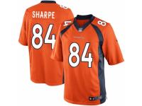 Men's Nike Denver Broncos #84 Shannon Sharpe Limited Orange Team Color NFL Jersey