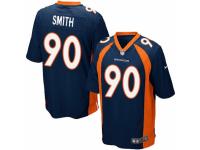 Men's Nike Denver Broncos #90 Antonio Smith Game Navy Blue Alternate NFL Jersey