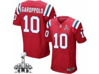 Men's Nike New England Patriots #10 Jimmy Garoppolo Elite Red Alternate Super Bowl XLIX NFL Jersey