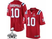 Men's Nike New England Patriots #10 Jimmy Garoppolo Limited Red Alternate Super Bowl XLIX NFL Jersey