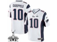 Men's Nike New England Patriots #10 Jimmy Garoppolo Limited White Super Bowl XLIX NFL Jersey