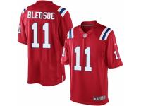 Men's Nike New England Patriots #11 Drew Bledsoe Limited Red Alternate NFL Jersey