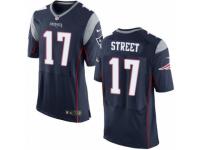 Men's Nike New England Patriots #17 Devin Street Elite Navy Blue Team Color NFL Jersey