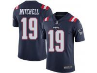 Men's Nike New England Patriots #19 Malcolm Mitchell Navy Blue Stitched NFL Limited Rush Jersey