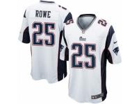 Men's Nike New England Patriots #25 Eric Rowe Game White NFL Jersey