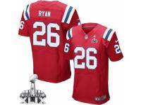 Men's Nike New England Patriots #26 Logan Ryan Elite Red Alternate Super Bowl XLIX NFL Jersey