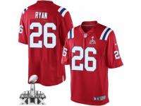 Men's Nike New England Patriots #26 Logan Ryan Limited Red Alternate Super Bowl XLIX NFL Jersey