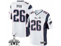 Men's Nike New England Patriots #26 Logan Ryan Limited White Super Bowl XLIX NFL Jersey