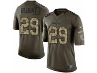 Men's Nike New England Patriots #29 LeGarrette Blount Limited Green Salute to Service NFL Jersey