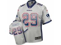 Men's Nike New England Patriots #29 LeGarrette Blount Limited Grey Drift Fashion NFL Jersey