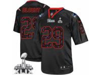 Men's Nike New England Patriots #29 LeGarrette Blount Limited New Lights Out Black Super Bowl XLIX NFL Jersey