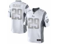 Men's Nike New England Patriots #29 LeGarrette Blount Limited White Platinum NFL Jersey