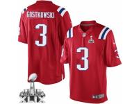 Men's Nike New England Patriots #3 Stephen Gostkowski Limited Red Alternate Super Bowl XLIX NFL Jersey