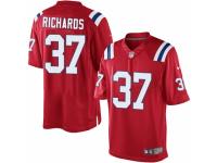 Men's Nike New England Patriots #37 Jordan Richards Limited Red Alternate NFL Jersey