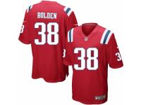 Men's Nike New England Patriots #38 Brandon Bolden Game Red Alternate NFL Jersey