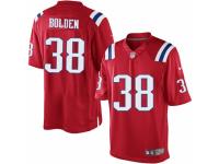 Men's Nike New England Patriots #38 Brandon Bolden Limited Red Alternate NFL Jersey