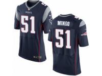 Men's Nike New England Patriots #51 Barkevious Mingo Elite Navy Blue Team Color NFL Jersey