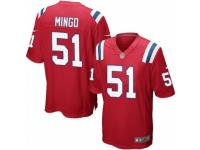 Men's Nike New England Patriots #51 Barkevious Mingo Game Red Alternate NFL Jersey