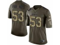 Men's Nike New England Patriots #53 Kyle Van Noy Limited Green Salute to Service NFL Jersey