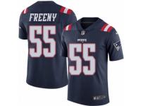 Men's Nike New England Patriots #55 Jonathan Freeny Limited Navy Blue Rush NFL Jersey