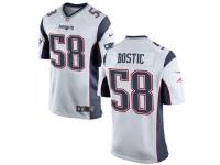 Men's Nike New England Patriots #58 Jon Bostic Game White NFL Jersey