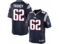 Men's Nike New England Patriots #62 Joe Thuney Limited Navy Blue Team Color NFL Jersey