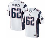 Men's Nike New England Patriots #62 Joe Thuney Limited White NFL Jersey