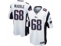 Men's Nike New England Patriots #68 LaAdrian Waddle Game White NFL Jersey