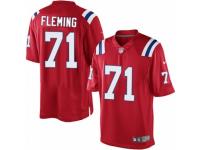 Men's Nike New England Patriots #71 Cameron Fleming Limited Red Alternate NFL Jersey