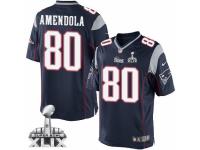 Men's Nike New England Patriots #80 Danny Amendola Limited Navy Blue Team Color Super Bowl XLIX NFL Jersey