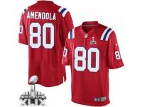 Men's Nike New England Patriots #80 Danny Amendola Limited Red Alternate Super Bowl XLIX NFL Jersey