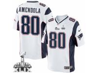 Men's Nike New England Patriots #80 Danny Amendola Limited White Super Bowl XLIX NFL Jersey