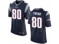 Men's Nike New England Patriots #80 Irving Fryar Elite Navy Blue Team Color NFL Jersey