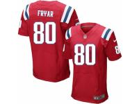 Men's Nike New England Patriots #80 Irving Fryar Elite Red Alternate NFL Jersey