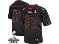 Men's Nike New England Patriots 87 Rob Gronkowski Limited Black Camo Fashion Super Bowl XLIX NFL Jersey