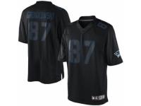 Men's Nike New England Patriots #87 Rob Gronkowski Limited Black Impact NFL Jersey