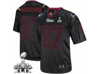 Men's Nike New England Patriots 87 Rob Gronkowski Limited Lights Out Black Super Bowl XLIX NFL Jersey