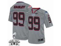 Men's Nike New England Patriots #99 Dominique Easley Limited Lights Out Grey Super Bowl XLIX NFL Jersey