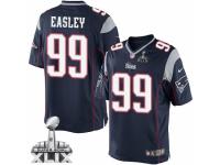 Men's Nike New England Patriots #99 Dominique Easley Limited Navy Blue Team Color Super Bowl XLIX NFL Jersey