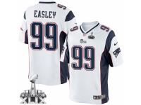 Men's Nike New England Patriots #99 Dominique Easley Limited White Super Bowl XLIX NFL Jersey