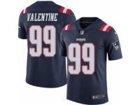 Men's Nike New England Patriots #99 Vincent Valentine Limited Navy Blue Rush NFL Jersey