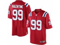 Men's Nike New England Patriots #99 Vincent Valentine Limited Red Alternate NFL Jersey