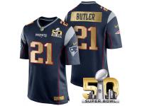 Men's Superbowl 50 New England Patriots #21 Malcolm Butler Team Color Jersey