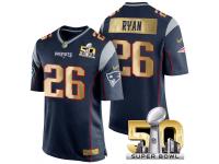 Men's Superbowl 50 New England Patriots #26 Logan Ryan Team Color Jersey