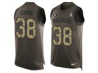 Men's T.J. Carrie #38 Nike Green Jersey - NFL Oakland Raiders Salute to Service Tank Top