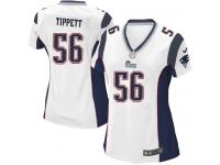 New England Patriots Andre Tippett Women's Road Jersey - White Nike NFL #56 Game