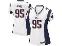 New England Patriots Chandler Jones Women's Road Jersey - White Nike NFL #95 Game