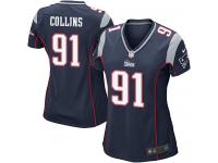 New England Patriots Jamie Collins Women's Home Jersey - Navy Blue Nike NFL #91 Game